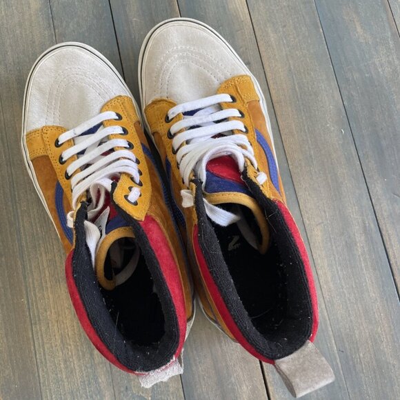 Vans SK8-HI MTE Sudan Brown Mazarine Blue High Sneakers Mens 9 / Women 10.5 (I8) - Picture 10 of 12